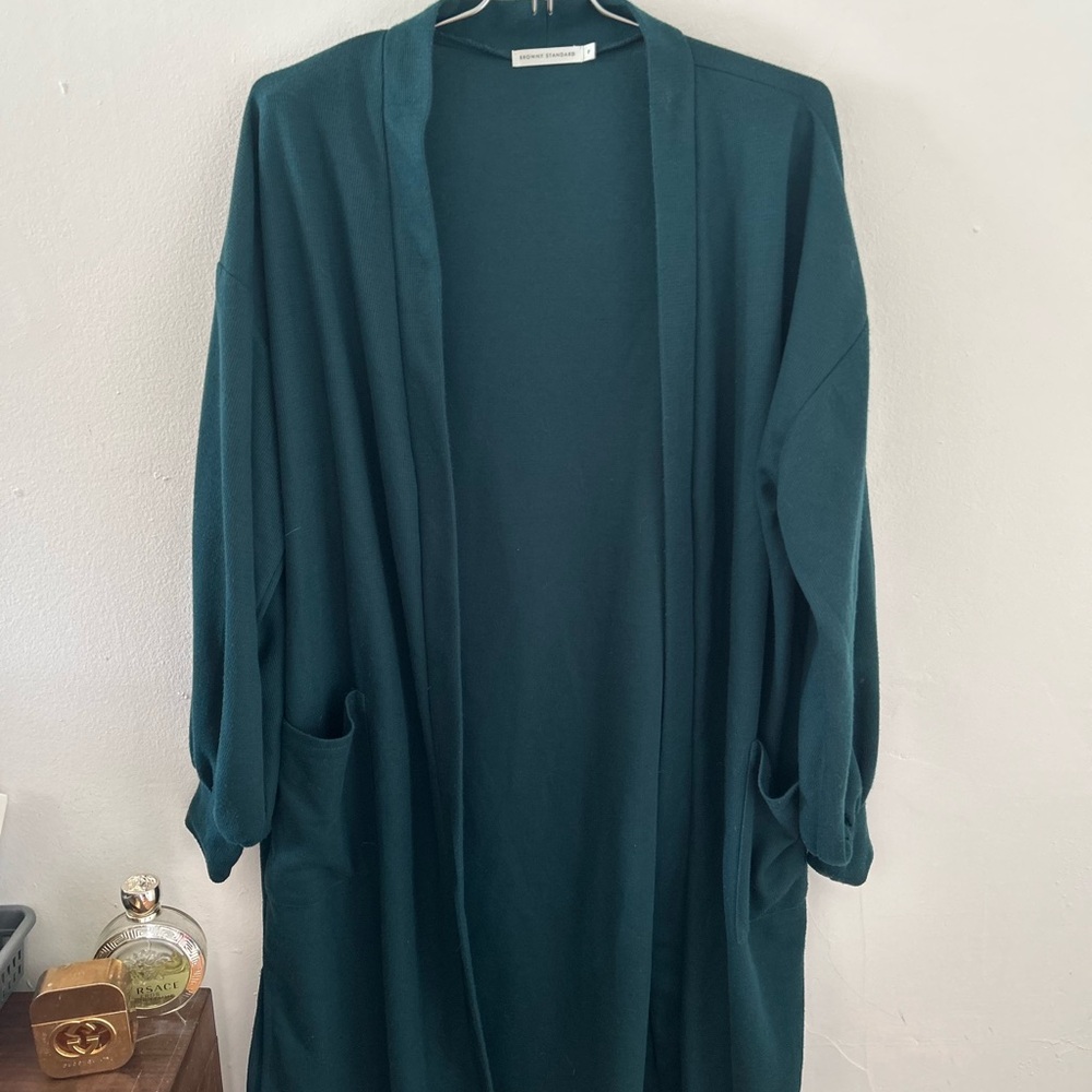 BROWNY STANDARD - Teal Open Cardigan ONE SIZE